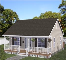 2 Bedroom Modern House - 1 Bath, 1277 Sq Ft, Plan #158-1290