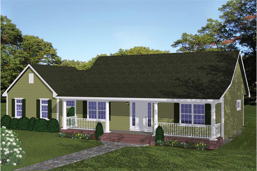 Traditional Home Plan - 2 Bedrms, 2 Baths - 1085 Sq Ft - #200-1049