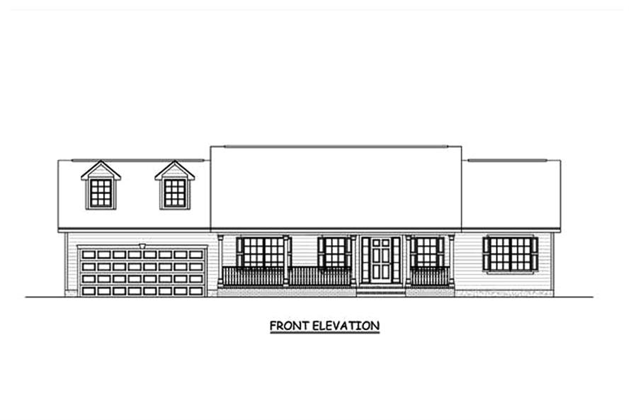 Ranch House Plan - 3 Bedrms, 2 Baths - 1324 Sq Ft - #200-1053