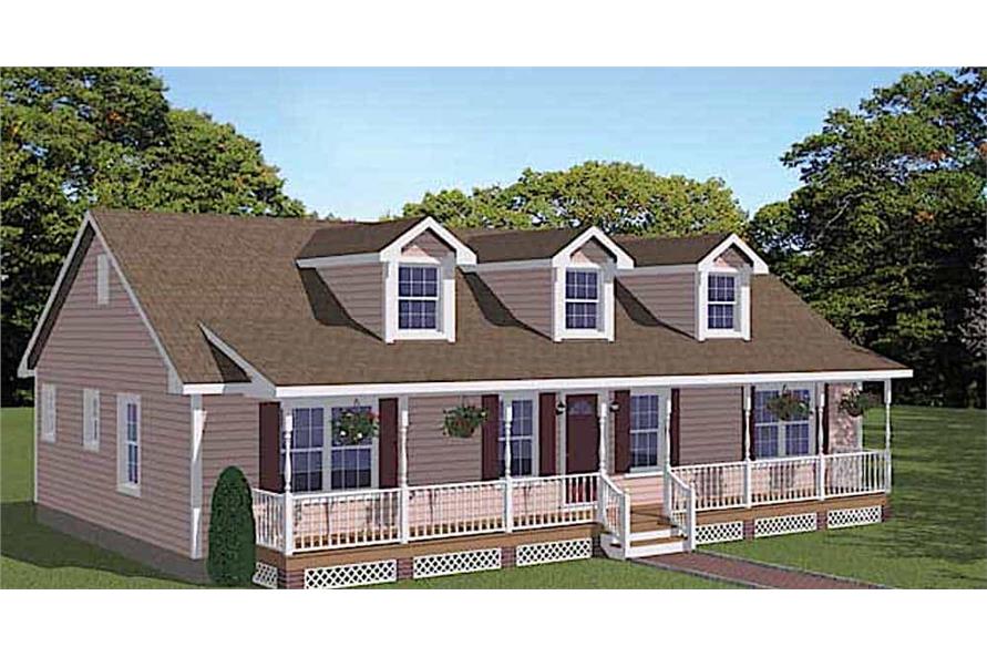 3-Bedroom, 1381 Sq Ft Farmhouse Home - Plan #200-1069 - Main Exterior