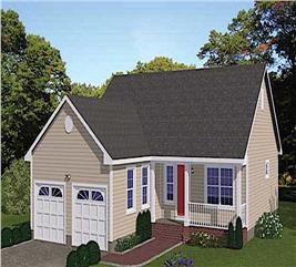 Ranch Home - 3 Bedrms, 2 Baths - 1200 Sq Ft - Plan #200-1072