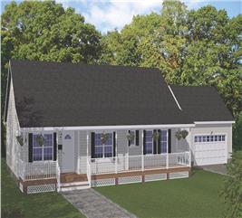 Country Home - 3 Bedrms, 2.5 Baths - 1904 Sq Ft - Plan #200-1085