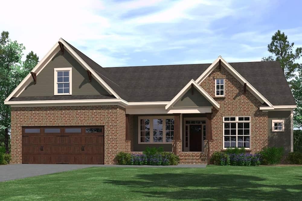 Farmhouse Floor Plan 4 Bedrms 2 Baths 2587 Sq Ft 201 1001