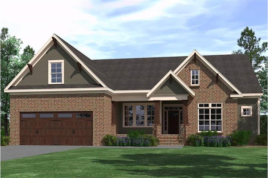 4-Bedroom, 2587 Sq Ft Ranch Home - Plan #201-1001 - Main Exterior