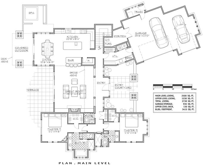 Craftsman House Plan - 4 Bedrms, 4.5 Baths - 3738 Sq Ft - #202-1004