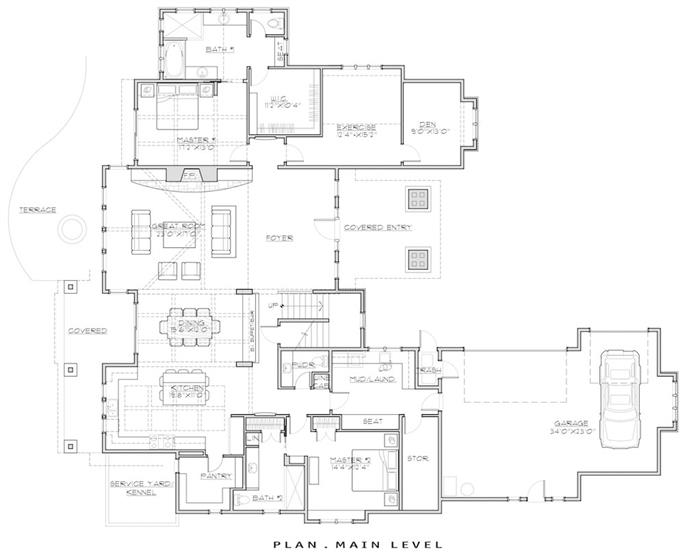 Country Floor Plan - 5 Bedrms, 5.5 Baths - 4964 Sq Ft - Plan #202-1016