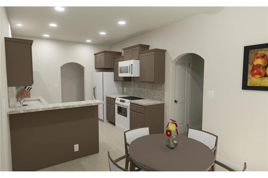 Kitchen of this 3-Bedroom,1448 Sq Ft Plan -203-1004