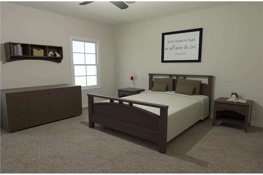 Master Bedroom of this 3-Bedroom,1448 Sq Ft Plan -203-1004