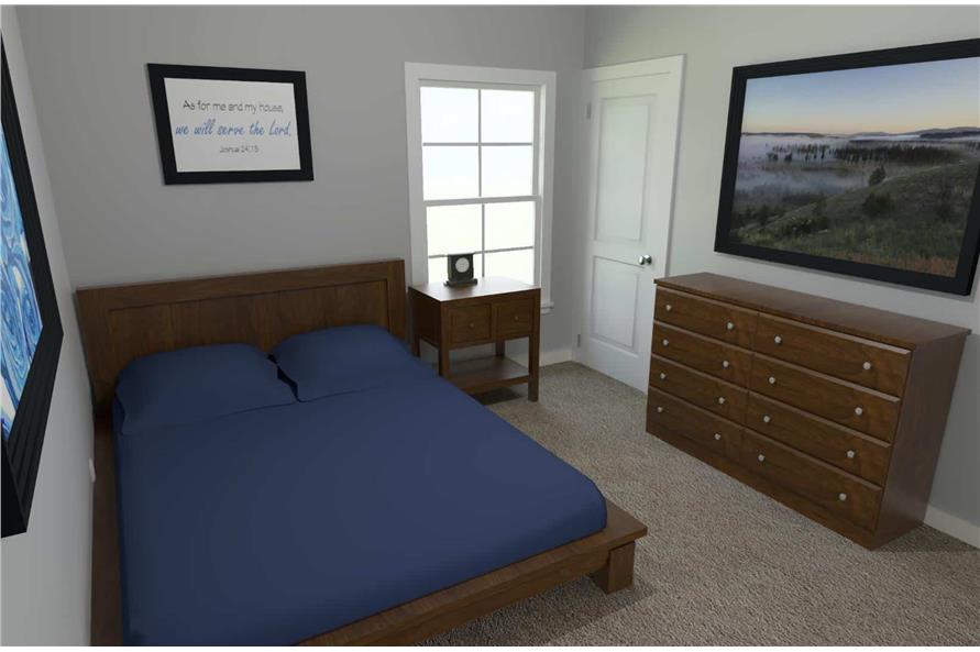 Master Bedroom of this 2-Bedroom,800 Sq Ft Plan -203-1006