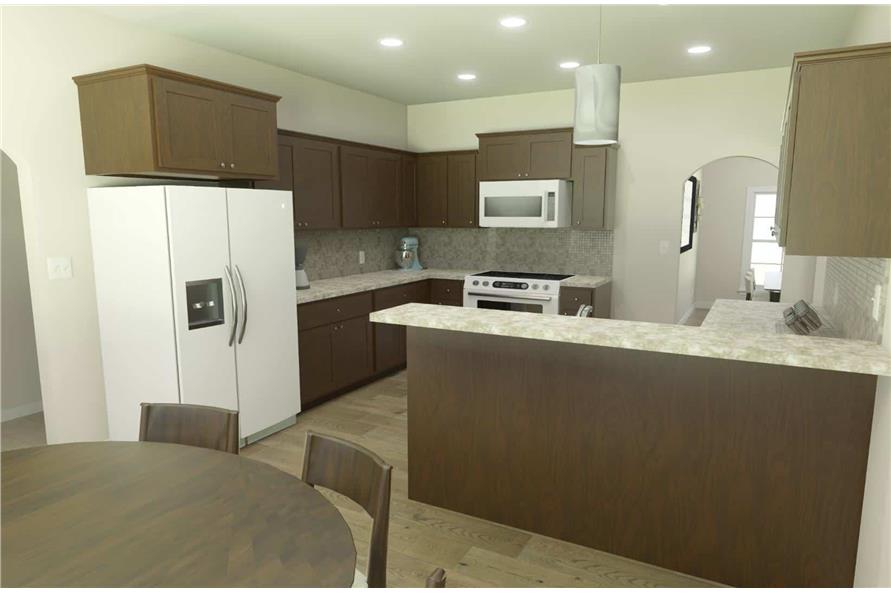 Kitchen of this 3-Bedroom,2030 Sq Ft Plan -203-1014