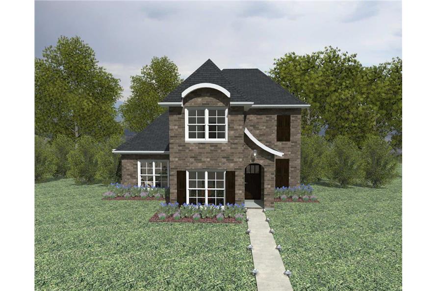 3-Bedroom, 2030 Sq Ft European Home Plan - 203-1014 - Main Exterior