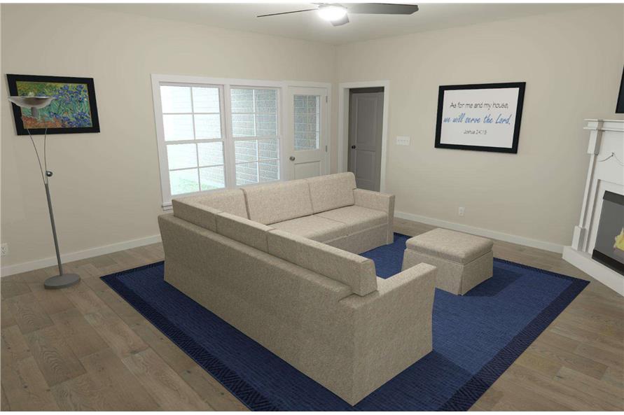 Family Room of this 3-Bedroom,1252 Sq Ft Plan -203-1022