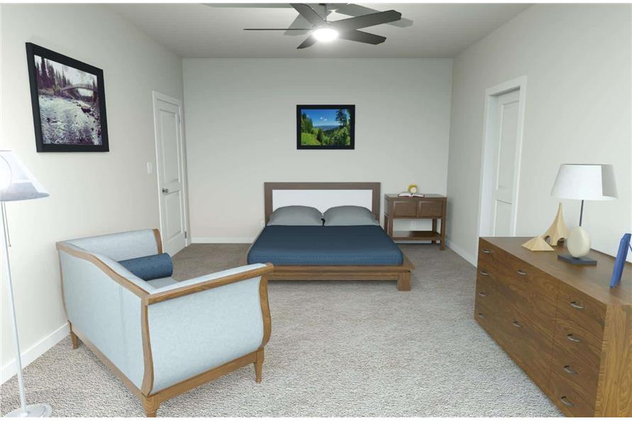 Master Bedroom of this 3-Bedroom,1252 Sq Ft Plan -203-1022