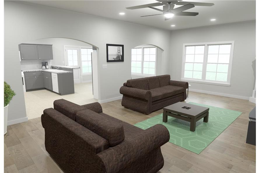 Family Room of this 4-Bedroom,1988 Sq Ft Plan -203-1040