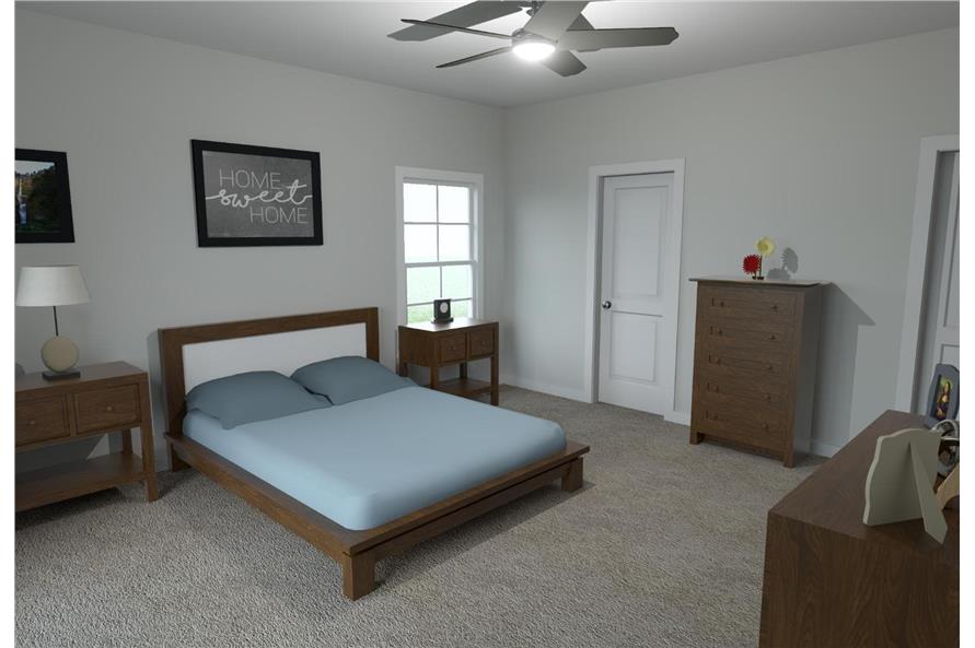 Master Bedroom of this 4-Bedroom,1988 Sq Ft Plan -203-1040