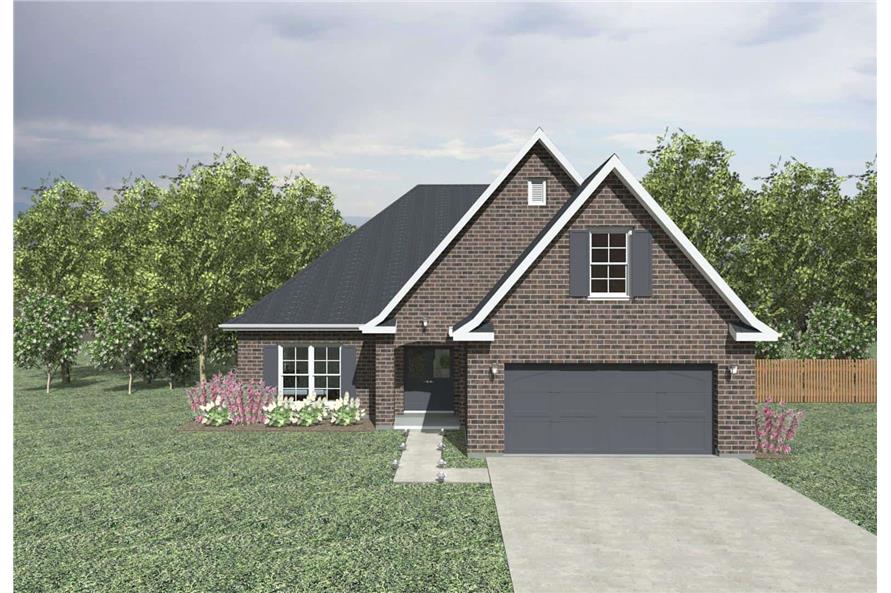 4-Bedroom, 1988 Sq Ft European Home - Plan #203-1040 - Main Exterior