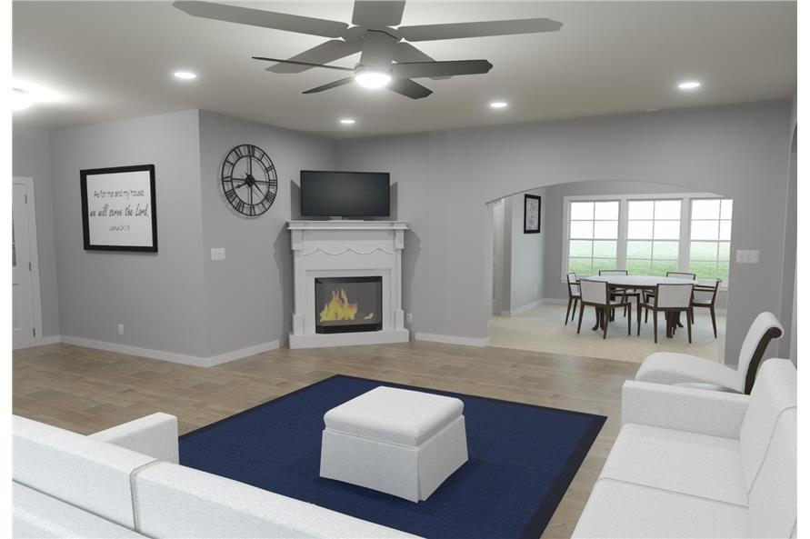 Family Room of this 4-Bedroom,2267 Sq Ft Plan -203-1044