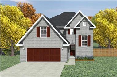 4-Bedroom, 2267 Sq Ft European Home - Plan #203-1044 - Main Exterior