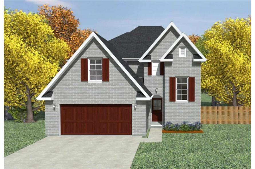 4-Bedroom, 2267 Sq Ft European Home - Plan #203-1044 - Main Exterior