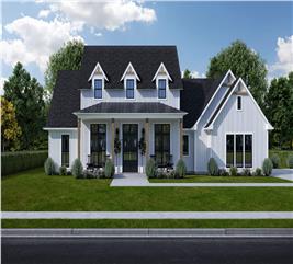 Modern Farmhouse Home Plan - 4 Bedrms, 3.5 Baths - 2966 Sq Ft - #204-1034