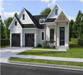 Modern Farmhouse Home Plan - 3 Bedrms, 2 Baths - 2175 Sq Ft - #204-1038