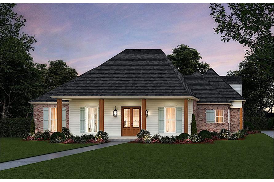 Home at Night of this 4-Bedroom, 2843 Sq Ft Plan - 206-1011