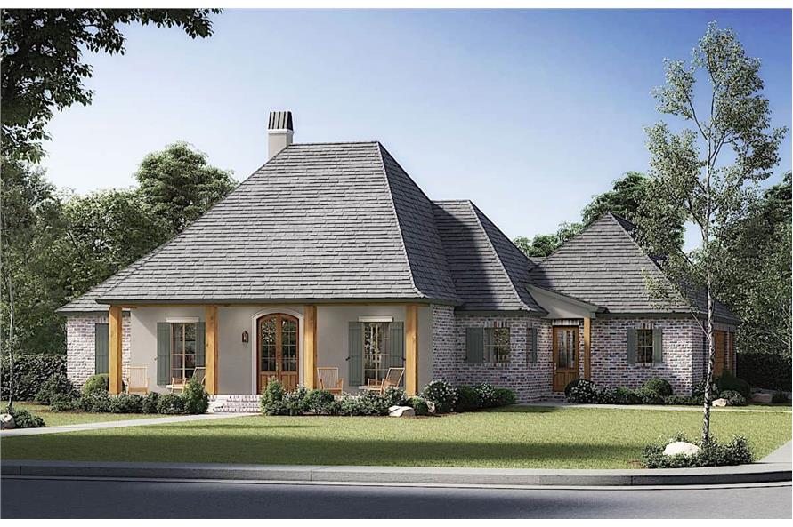 4-Bedroom, 2489 Sq Ft Acadian House - Plan #206-1012 - Front Exterior