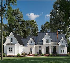 Luxury European House Plan - 4 Bed, 3.5 Bath - 3929 Sq Ft - #134-1400