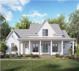 Ranch Floor Plan - 3 Bedrms, 2.5 Baths - 1735 Sq Ft - Plan #206-1044