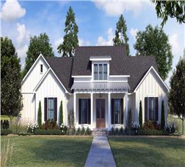 Contemporary Farmhouse - 4 Bedrms, 2.5 Baths - 2234 Sq Ft - Plan #206-1036