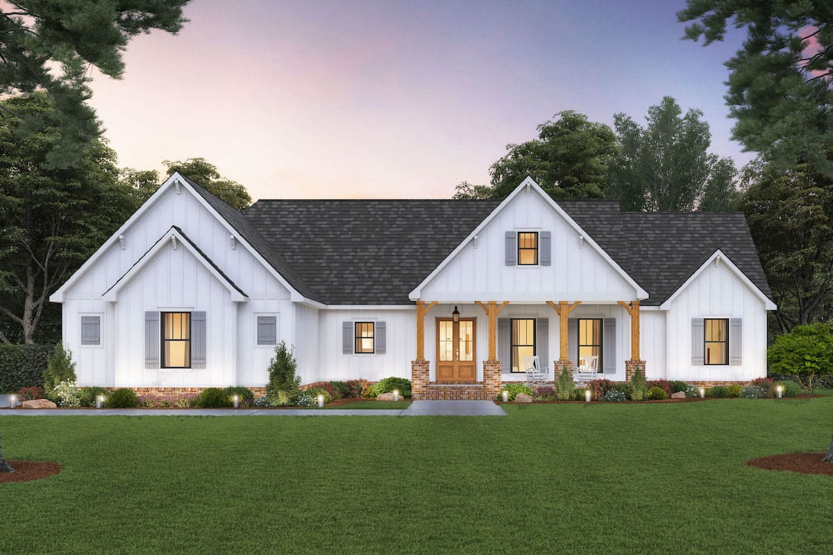 Modern Farmhouse 3 Bedrms 2 5 Baths 2230 Sq Ft Plan 206 1039