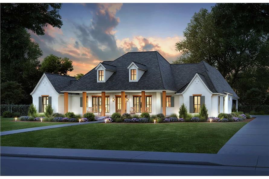 Front View of this 4-Bedroom,2789 Sq Ft Plan -206-1063