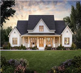 Contemporary Farmhouse Plan - 4-5 Bed, 3.5 Bath, 2400 Sq Ft - #206-1023