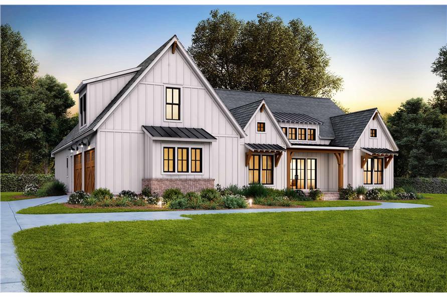 Side View of this 4-Bedroom,2578 Sq Ft Plan -206-1071