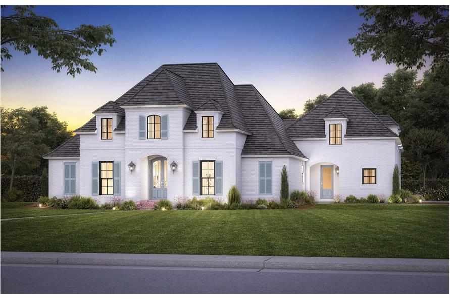 Front View of this 4-Bedroom,2851 Sq Ft Plan -206-1073