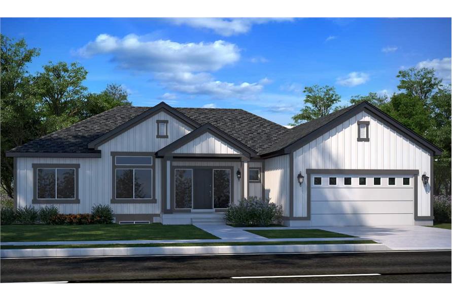 4–7-Bedroom, 2051 Sq Ft Ranch House - Plan #208-1002 - Front Exterior