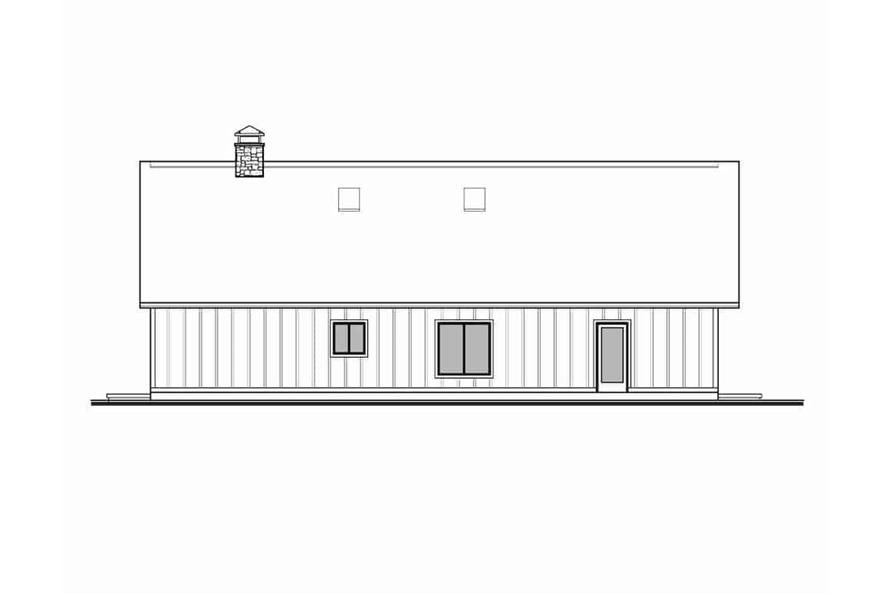 Home Plan Left Elevation of this 3-Bedroom,2838 Sq Ft Plan -208-1007