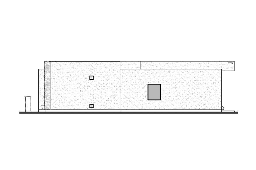 Home Plan Right Elevation of this 4-Bedroom,2192 Sq Ft Plan -208-1039