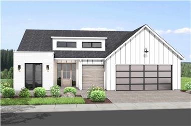 1-3 Bedroom, 1750 - 3138 Sq Ft Contemporary Home Plan - 211-1033 - Main Exterior