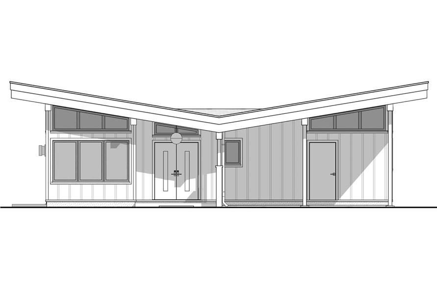 Home Plan Front Elevation of this 2-Bedroom,1488 Sq Ft Plan -211-1040