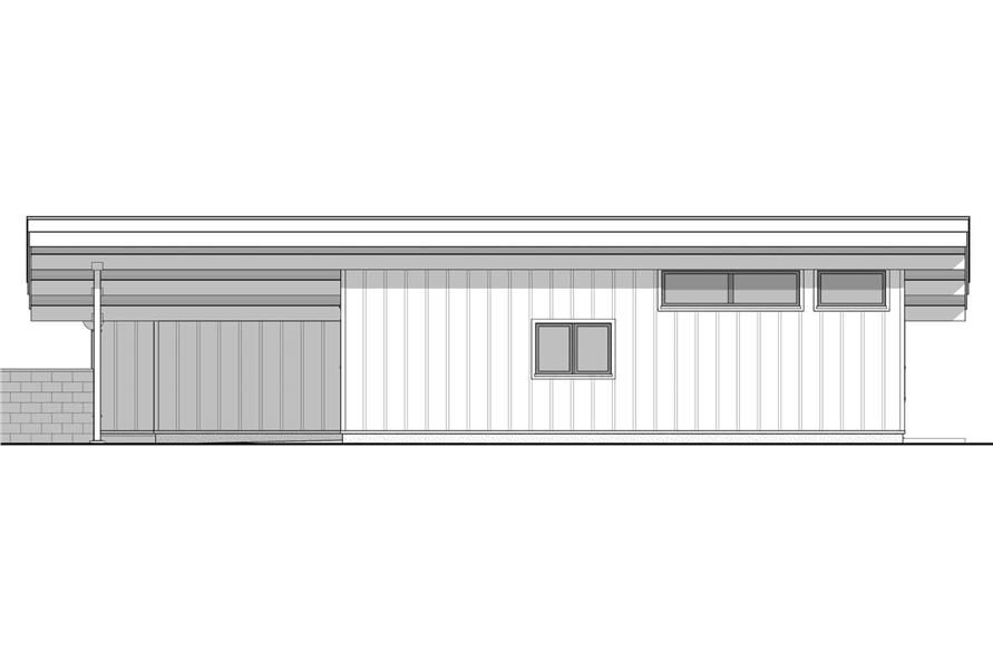 Home Plan Right Elevation of this 2-Bedroom,1488 Sq Ft Plan -211-1040