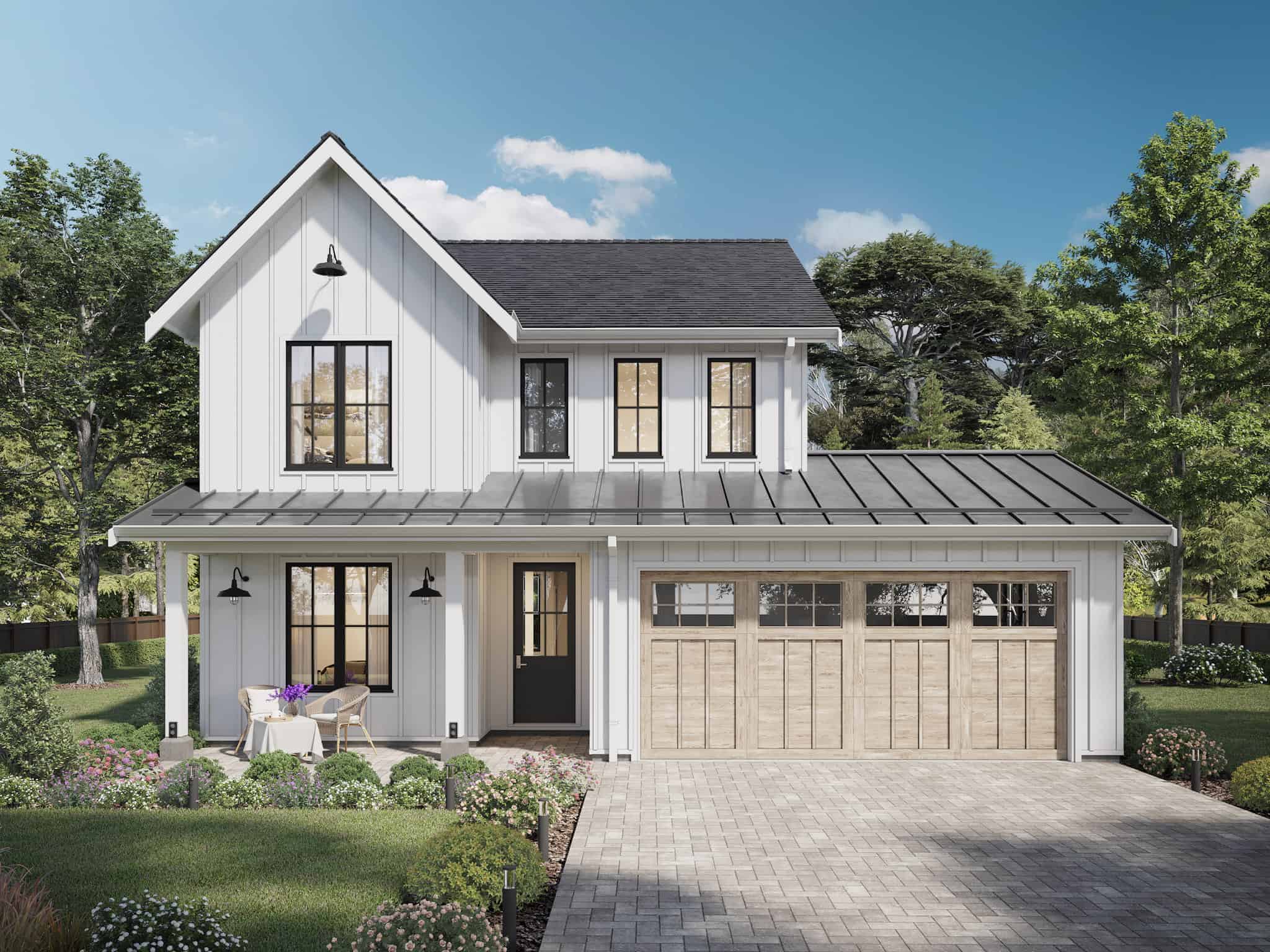 Modern Farmhouse Home Plan - 4-5 Bedrms, 2.5-3.5 Baths - 2272-3345 Sq ...