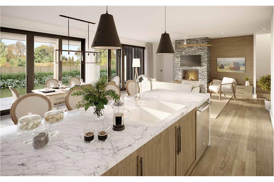 Kitchen: Kitchen Island of this 5-Bedroom,2995 Sq Ft Plan -211-1067