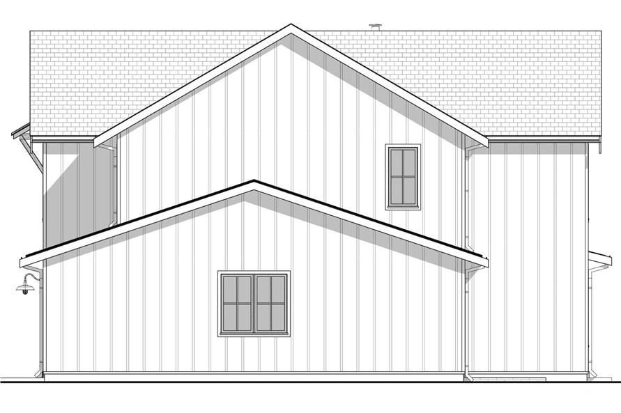 Home Plan Right Elevation of this 5-Bedroom,2995 Sq Ft Plan -211-1067