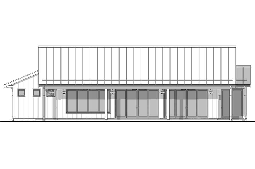 Home Plan Right Elevation of this 4-Bedroom,1801 Sq Ft Plan -211-1069