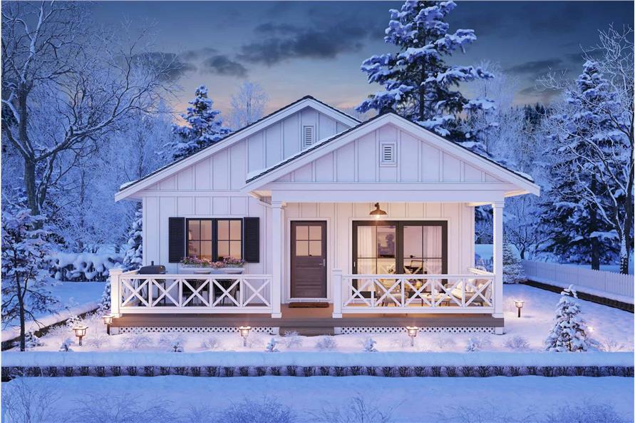 Home at Night of this 2-Bedroom,784 Sq Ft Plan -211-1074