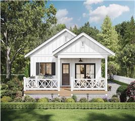 Farmhouse House Plan - 2 Bedrms, 1 Baths - 784 Sq Ft - #211-1074