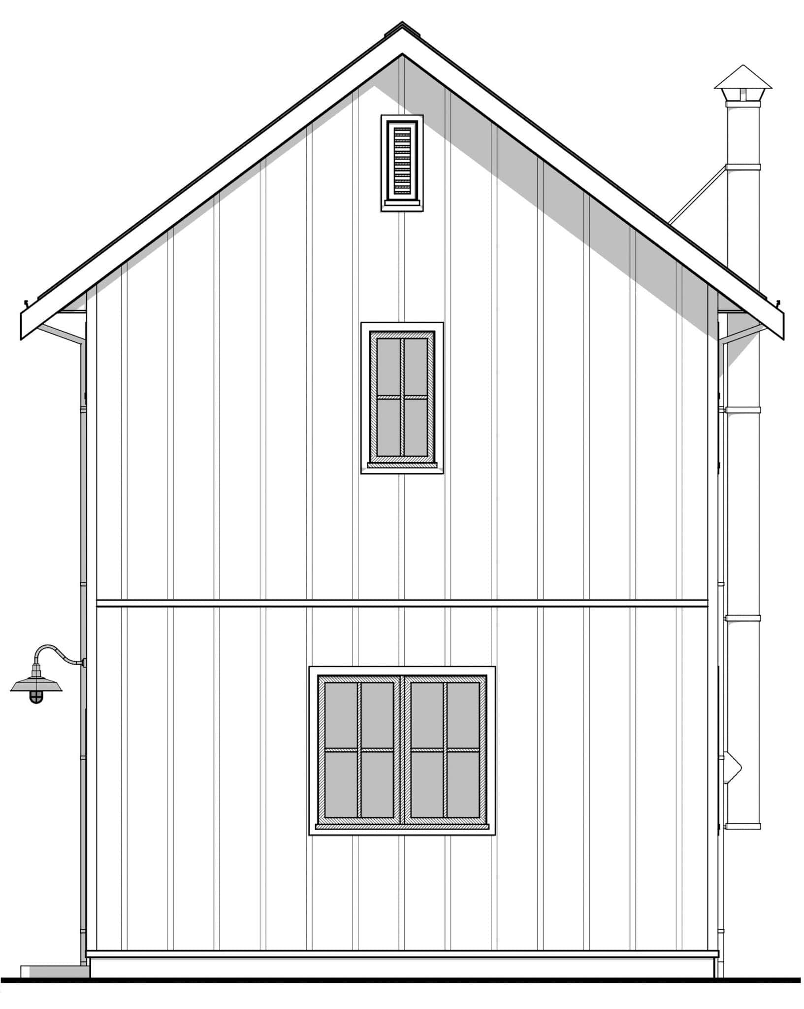 Modern Farmhouse Plan - 2 Bedrms, 2.5 Baths - 1035 Sq Ft - #211-1075