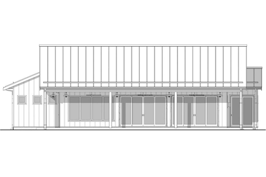 Home Plan Right Elevation of this 4-Bedroom,1943 Sq Ft Plan -211-1078