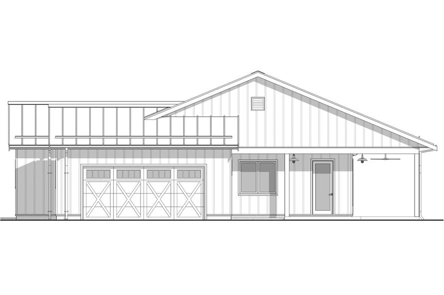 Home Plan Front Elevation of this 4-Bedroom,1943 Sq Ft Plan -211-1078